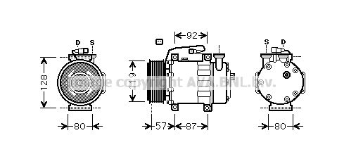 FDK468 PRASCO Компрессор, кондиционер