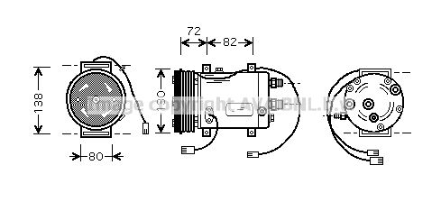 AIAK179 AVA QUALITY COOLING Компрессор, кондиционер