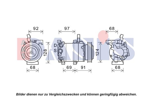 852834N AKS DASIS Компрессор, кондиционер