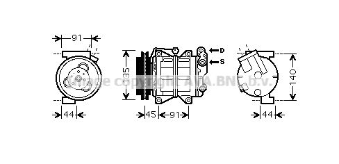 DNK314 PRASCO Компрессор, кондиционер