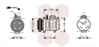 0600K228 VAN WEZEL Компрессор, кондиционер