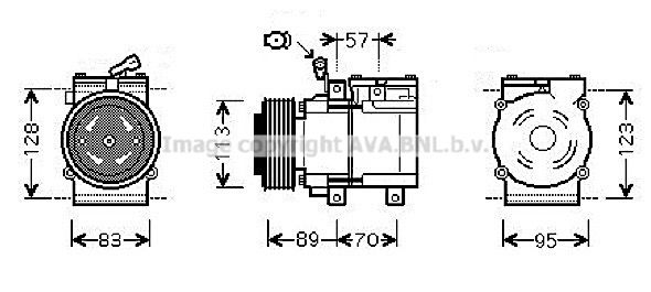 KAAK137 AVA QUALITY COOLING Компрессор, кондиционер