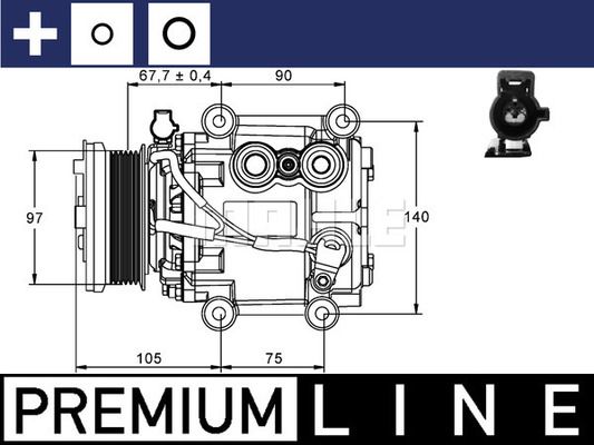 ACP848000P MAHLE Компрессор, кондиционер