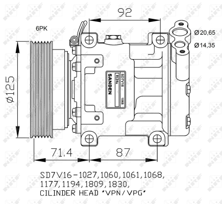 WG2159568 WILMINK GROUP Компрессор, кондиционер