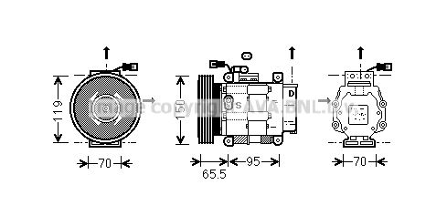 FTK031 AVA QUALITY COOLING Компрессор, кондиционер