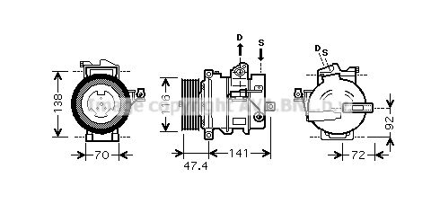 AUK188 PRASCO Компрессор, кондиционер