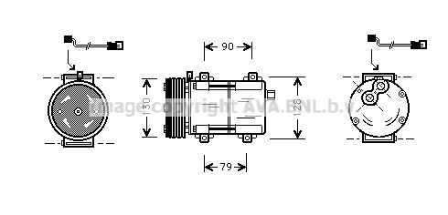 FDAK280 AVA QUALITY COOLING Компрессор, кондиционер