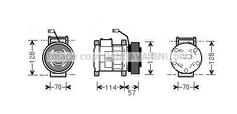 JEAK034 AVA QUALITY COOLING Компрессор, кондиционер