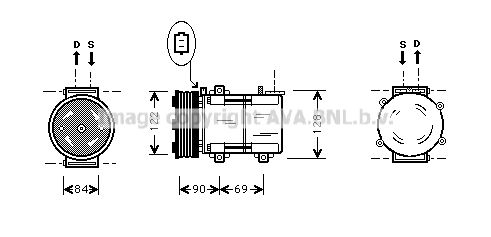 FDK352 PRASCO Компрессор, кондиционер