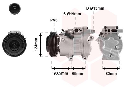 8200K238 VAN WEZEL Компрессор, кондиционер