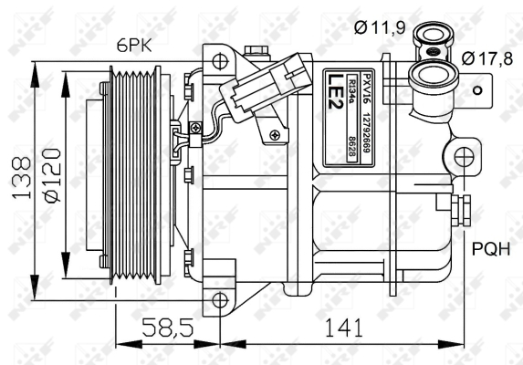 WG2159590 WILMINK GROUP Компрессор, кондиционер