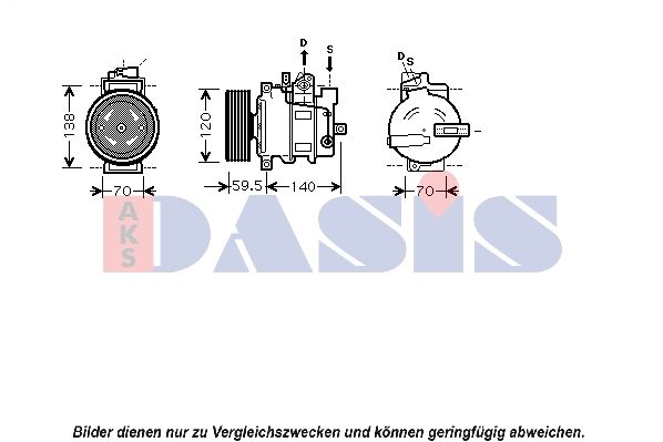 850068N AKS DASIS Компрессор, кондиционер