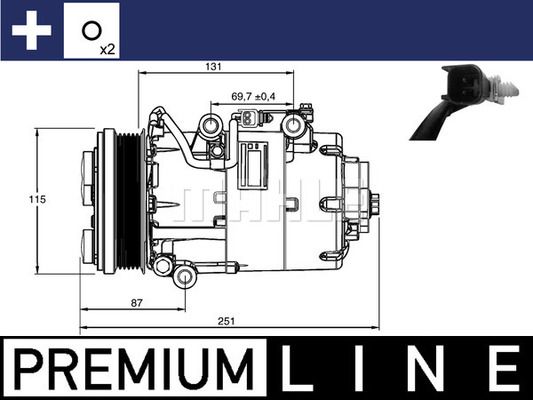 ACP868000P MAHLE Компрессор, кондиционер