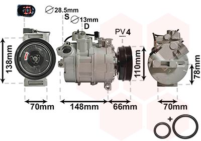 0300K226 VAN WEZEL Компрессор, кондиционер