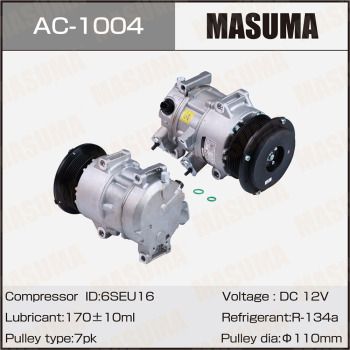 AC1004 MASUMA Компрессор, кондиционер