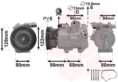 8300K192 VAN WEZEL Компрессор, кондиционер