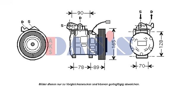 851674N AKS DASIS Компрессор, кондиционер