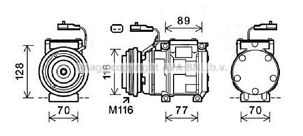 JEAK056 AVA QUALITY COOLING Компрессор, кондиционер