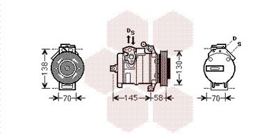 3000K494 VAN WEZEL Компрессор, кондиционер