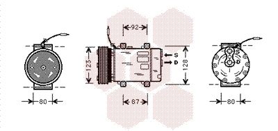 4300K243 VAN WEZEL Компрессор, кондиционер