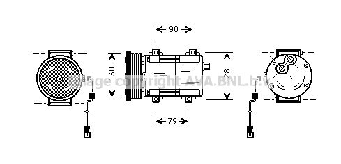 FDK275 PRASCO Компрессор, кондиционер