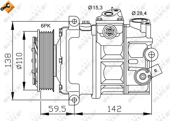 WG2159167 WILMINK GROUP Компрессор, кондиционер