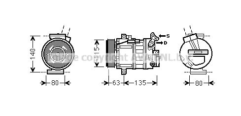 RTK485 PRASCO Компрессор, кондиционер