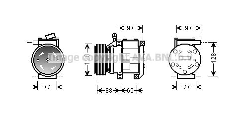 KAAK117 AVA QUALITY COOLING Компрессор, кондиционер