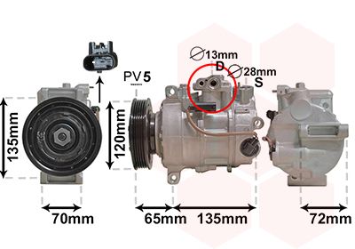 3001K701 VAN WEZEL Компрессор, кондиционер