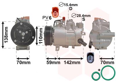 0300K402 VAN WEZEL Компрессор, кондиционер