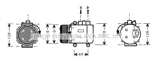 FDK045 PRASCO Компрессор, кондиционер