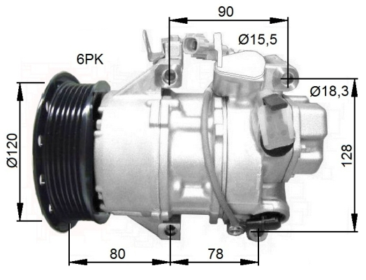 WG2159564 WILMINK GROUP Компрессор, кондиционер