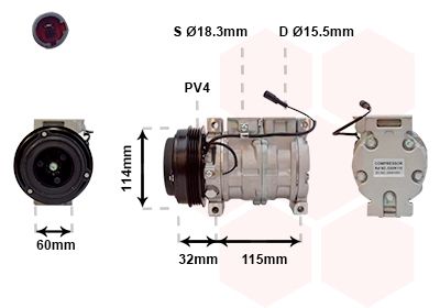 5200K110 VAN WEZEL Компрессор, кондиционер