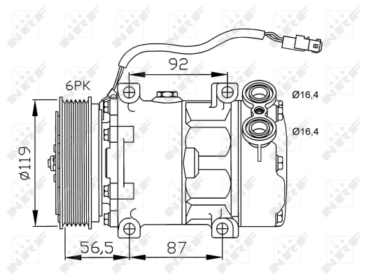 WG2159290 WILMINK GROUP Компрессор, кондиционер