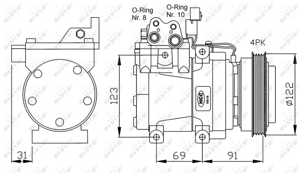 WG2159207 WILMINK GROUP Компрессор, кондиционер