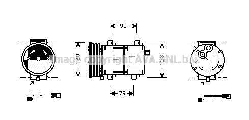 FDAK284 AVA QUALITY COOLING Компрессор, кондиционер