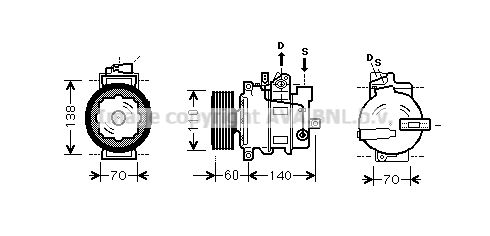 AIK266 PRASCO Компрессор, кондиционер