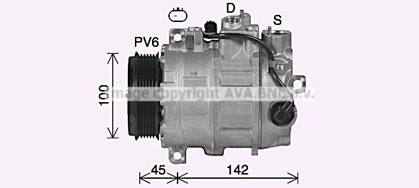 MSK758 PRASCO Компрессор, кондиционер