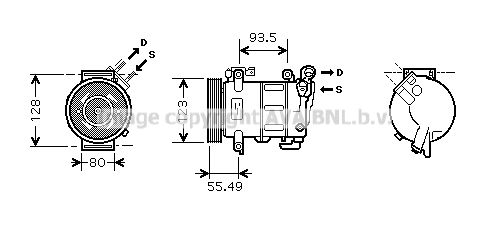 CNK251 PRASCO Компрессор, кондиционер