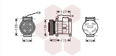 2100K032 VAN WEZEL Компрессор, кондиционер