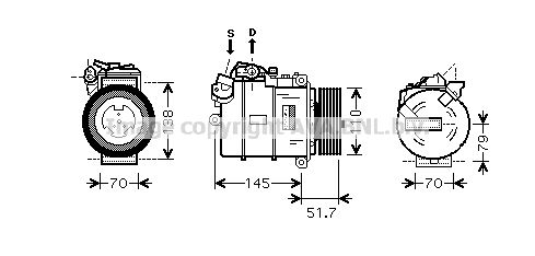 BWAK329 AVA QUALITY COOLING Компрессор, кондиционер