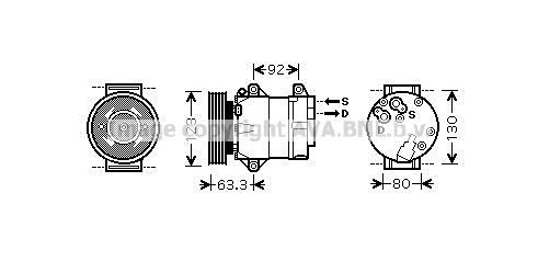 RTAK369 AVA QUALITY COOLING Компрессор, кондиционер