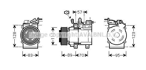 KAK137 AVA QUALITY COOLING Компрессор, кондиционер