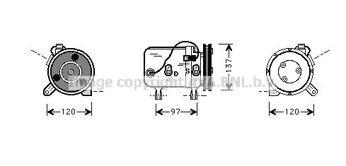 DNK003 PRASCO Компрессор, кондиционер