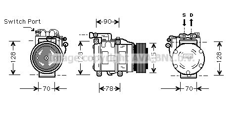 JRK030 PRASCO Компрессор, кондиционер