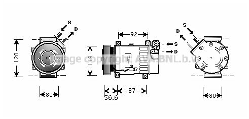 CNK238 AVA QUALITY COOLING Компрессор, кондиционер