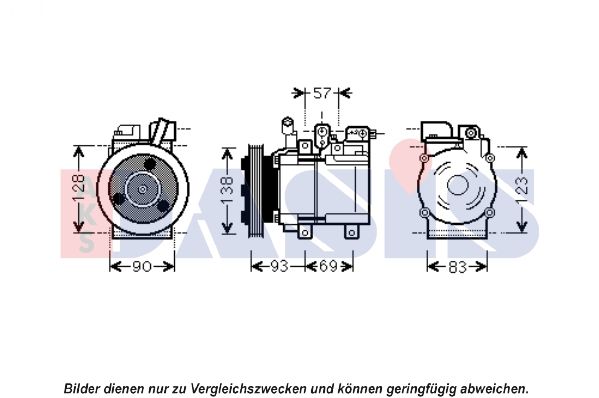 851950N AKS DASIS Компрессор, кондиционер