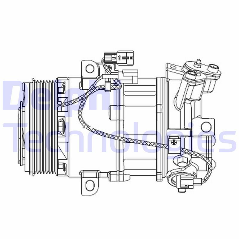 CS20550 DELPHI Компрессор, кондиционер