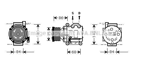 AUAK157 PRASCO Компрессор, кондиционер