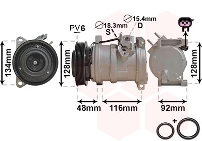 0700K102 VAN WEZEL Компрессор, кондиционер